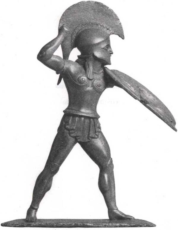 A Greek warrrior (bronze )