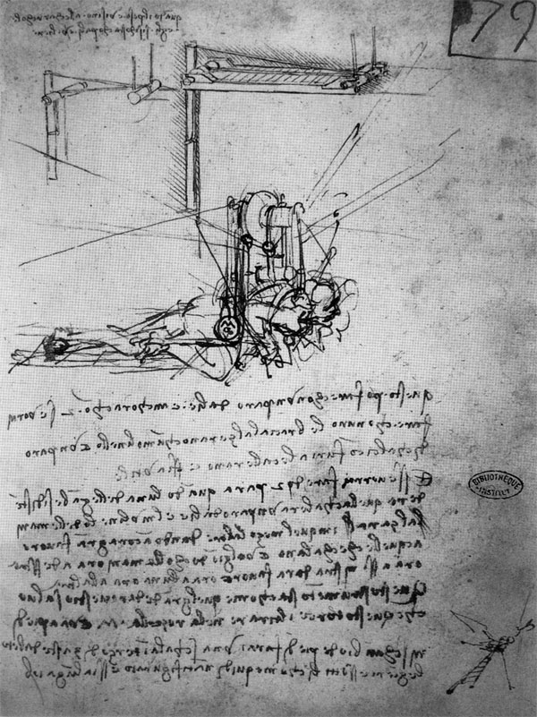 Study of a flying Machine with a Hand and Foot-Powered mechanism 1487-1490