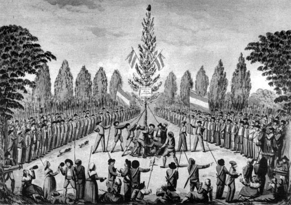 Ceremony of the erection of a Liberty Tree