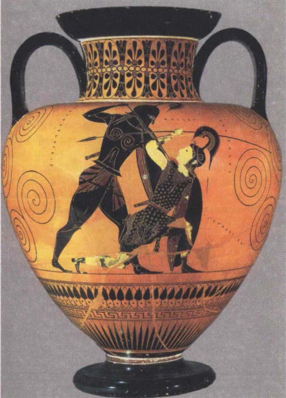 Achilles slaying the Amazon queen· Penthesilea
