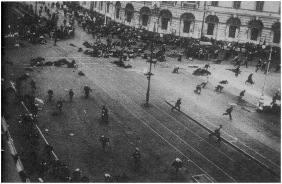 Clash between Bolshevik and government troops (1917)