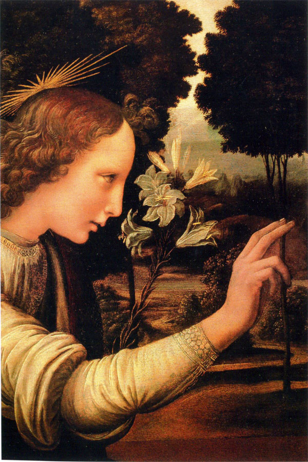 Annunciation, detail