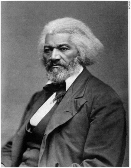 Frederick Douglass: a former slave who escaped and became a  leading voice of the abolition movement. [National Archives and  Records Administration]