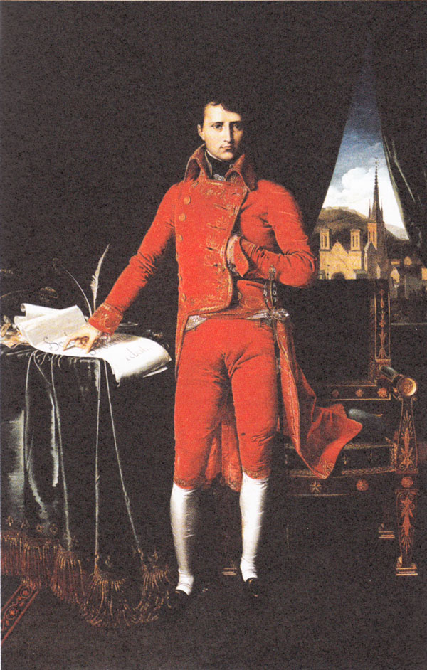 Portrait of Napoleon Bonaparte as First Consul, by Ingres